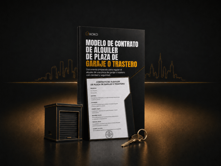 MODELO DE CONTRATO DE ALQUILER DE GARAJE O TRASTERO
