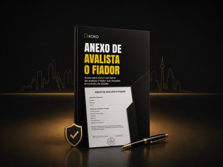 MODELO DE ANEXO DE AVALISTA O FIADOR