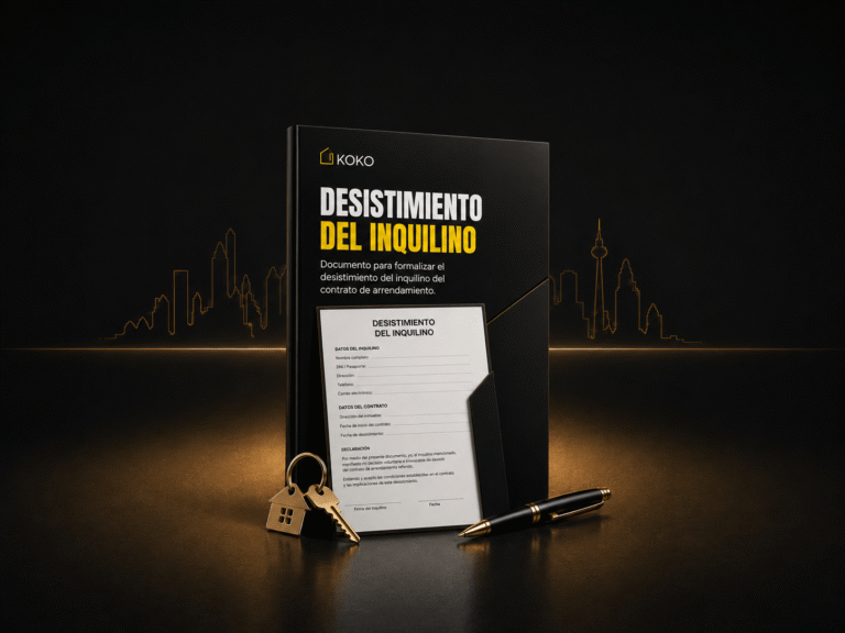 MODELO DE COMUNICACIÓN DE DESISTIMIENTO DEL INQUILINO