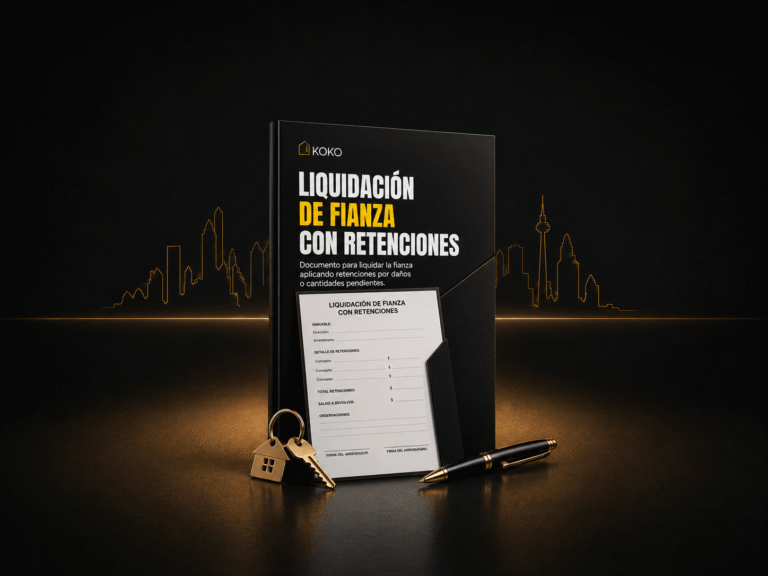 MODELO DE LIQUIDACIÓN DE FIANZA CON RETENCIONES
