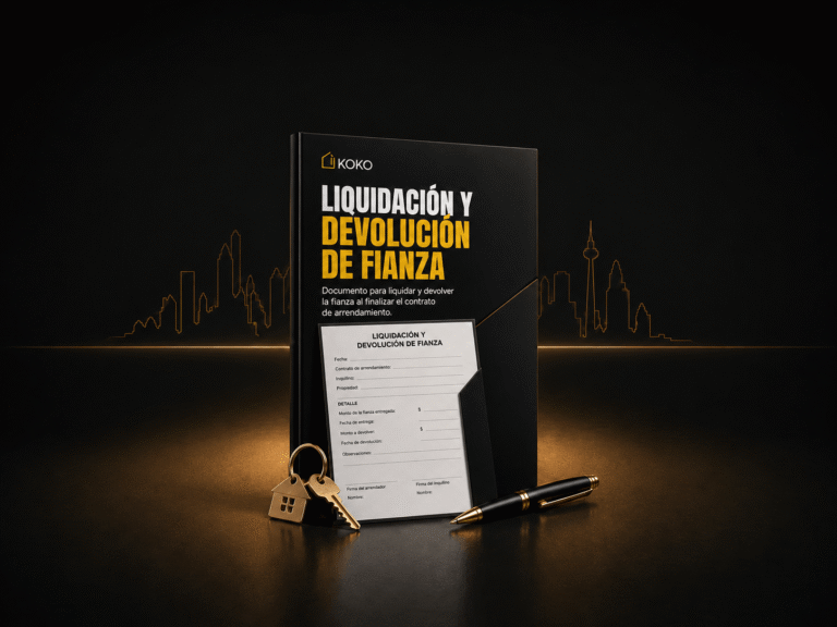 MODELO DE LIQUIDACIÓN Y DEVOLUCIÓN DE FIANZA