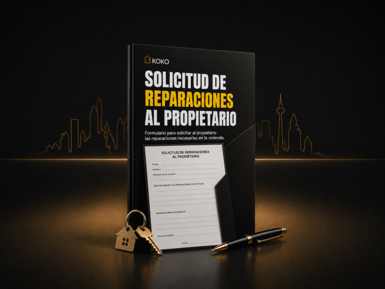 MODELO DE SOLICITUD DE REPARACIONES AL PROPIETARIO
