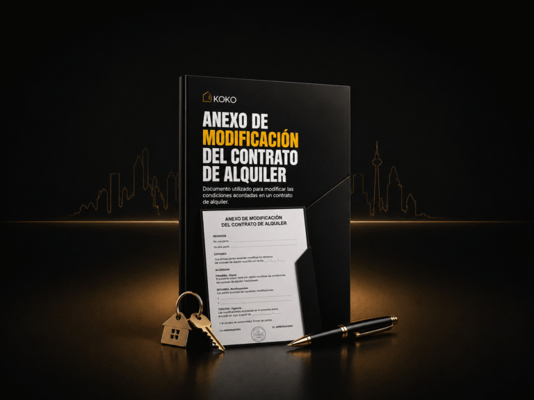 MODELO DE ANEXO DE MODIFICACIÓN DE CONTRATO DE ALQUILER